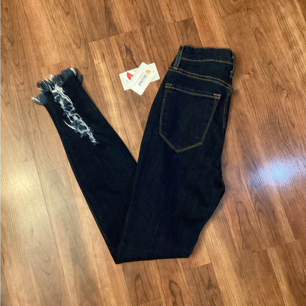 VIBRANT MODAL MIU DARK WASH SKINNY LYCRA LEGGING NWT